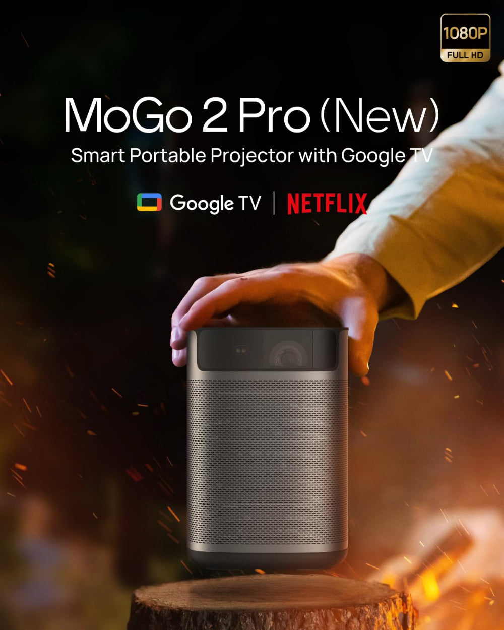 XGIMI Mogo 2 Pro + Multi-Angle Stand Bundle| Full HD Portable